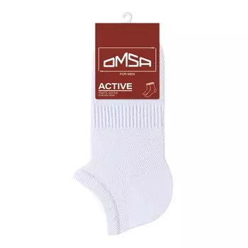 Носки мужские укороченные OMSA ACTIVE, размер 39-41, цвет bianco
