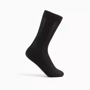 Носки мужские в сетку, цвет чёрный, размер 29