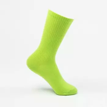 Носки неон, цвет зелёный, размер 23-25