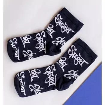 Носки подростковые, размер 20, цвет чёрный