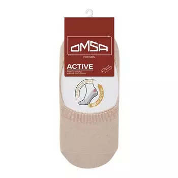 Носки-подследники мужские OMSA ACTIVE, размер 45-47, цвет beige