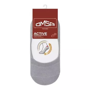 Носки-подследники мужские OMSA ACTIVE, размер 45-47, цвет grigio