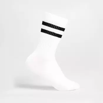 Носки «Полоски», цвет белый, размер 36-40