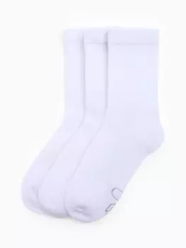 Носки спортивные хлопковые Resport 3 пары, размер 35-38, белые