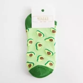 Носки укороченные MINAKU «Авокадо», размер 36-39 (23-25 см)
