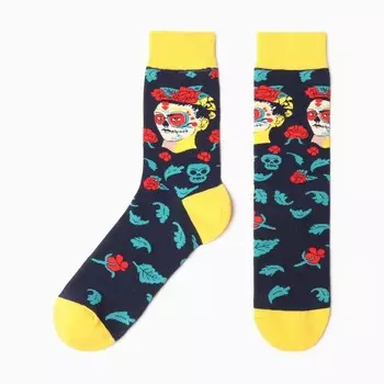 Носки унисекс Фрида Кало де Ривера цвет разноцветный, размер 35-42