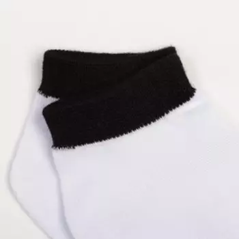 Носки женские, цвет белый/черный, размер 36-39