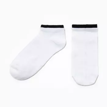 Носки женские, цвет белый/чёрный, размер 38-41