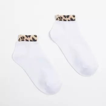 Носки женские, цвет белый, размер 23