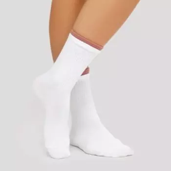 Носки женские, цвет белый, размер 23-25 (36-38)