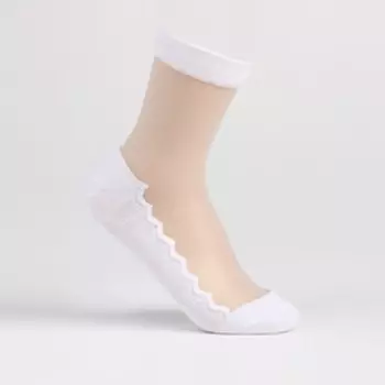 Носки женские, цвет белый, размер 23-25 (36-40)