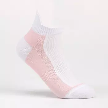 Носки женские, цвет белый/розовый, размер 23