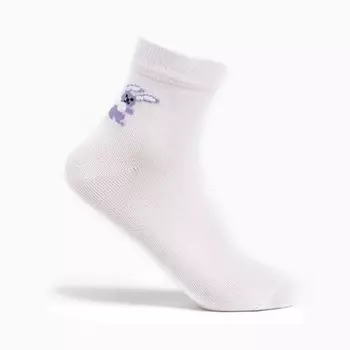 Носки женские, цвет белый/заяц, размер 35-37