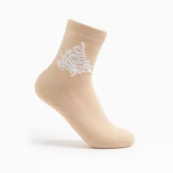 Носки женские, цвет бежевый, размер 23-25