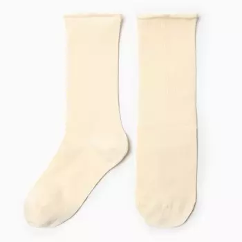 Носки женские, цвет кремовый размер 25-27