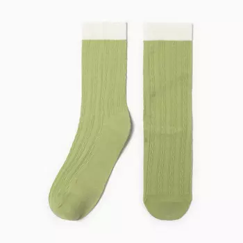 Носки женские, цвет зеленый размер 36-40