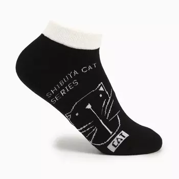 Носки женские, цвет чёрный, размер 23-25