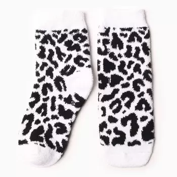 Носки женские махровые "Белый ягуар", цвет белый, р-р 36-40