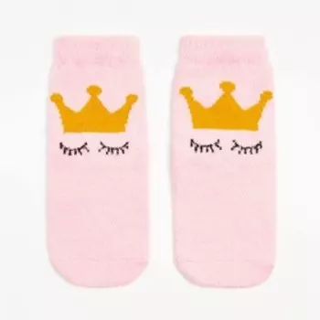 Носки женские махровые, цвет розовый, размер 36-40