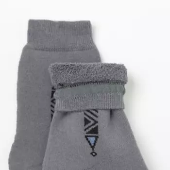 Носки женские махровые, цвет серый, размер 23-25