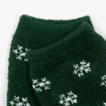 Носки женские махровые "Лисичка", цвет зеленый, размер 36-40