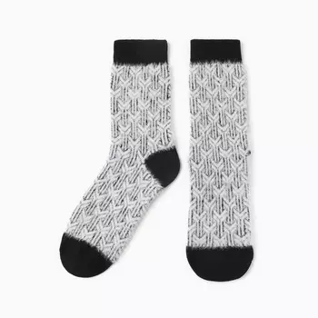 Носки женские махровые MINAKU, чёрные, р-р 36-41