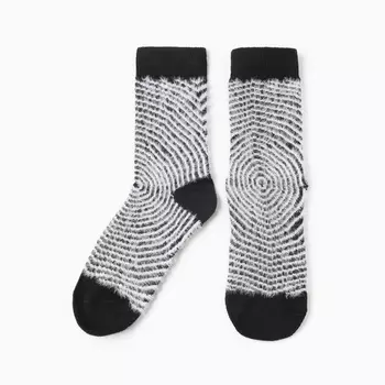 Носки женские махровые MINAKU, чёрные, р-р 36-41