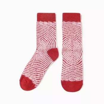 Носки женские махровые MINAKU, красные, р-р 36-41