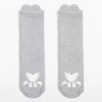 Носки женские махровые MINAKU, цвет серый, размер 36-39 (23-25 см)