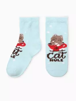 Носки женские махровые Hobby Line «Новогодние котики», МИКС, размер 36-40