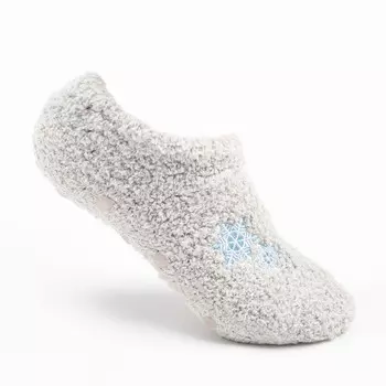 Носки женские махровые «Снежинки», цвет серый, размер 23-25 (36-40)