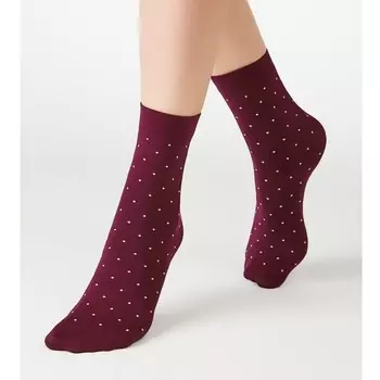 Носки женские MICRO POIS 70 ден, цвет винный (mosto), размер 36-40