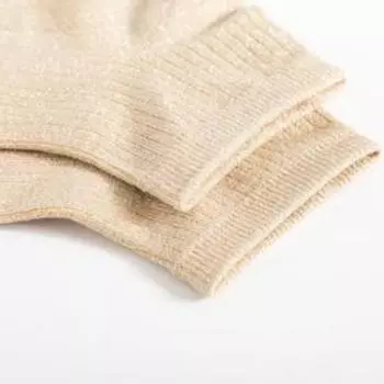 Носки женские MINAKU «Блеск», цвет бежевый, размер 36-37 (23 см)