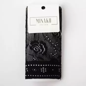 Носки женские MINAKU «Сетка», цвет чёрный, размер 36-37 (23 см)
