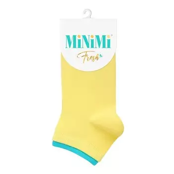 Носки женские MINI FRESH с двойной резинкой, размер 39-41, цвет lemon
