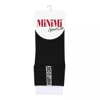 Носки женские MINI Sport Chic срдней длины, размер 35-38, цвет nero