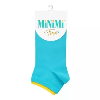 Носки женские MiNiMi Fresh с двойной резинкой, размер 35-38, цвет turchese
