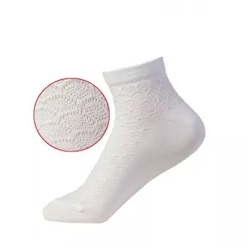 Носки женские, размер 23-25, цвет белый
