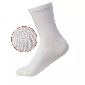 Носки женские, размер 23-25, цвет белый