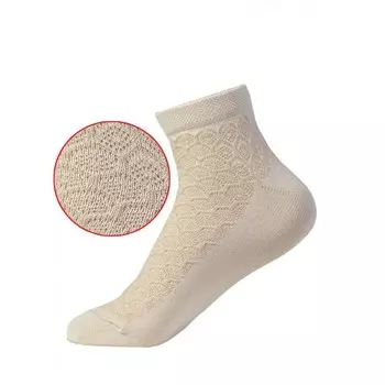 Носки женские, размер 23-25, цвет бежевый