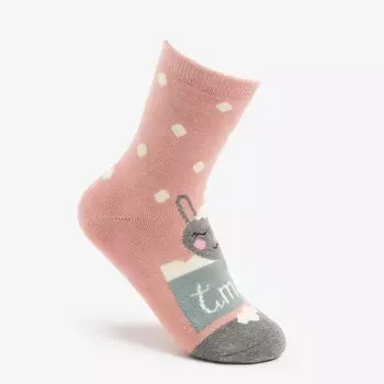 Носки женские с махрой внутри "Лама в ванне", размер 23-25