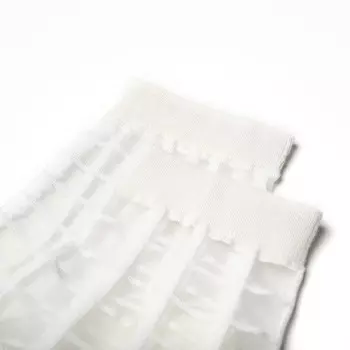 Носки женские стеклянные, цвет белый, размер 36-40