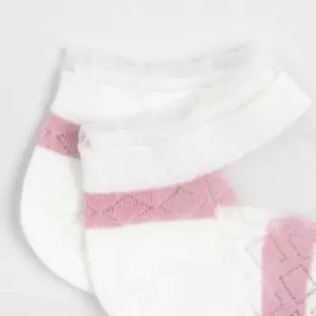 Носки женские стеклянные MINAKU цвет белый, размер 36-37 (23 см)