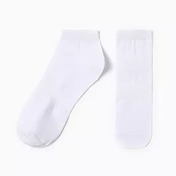 Носки женские укороченные, цвет белый, р-р 23
