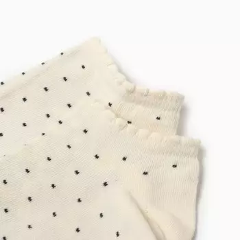 Носки женские укороченные, цвет кремовый, размер 25-27