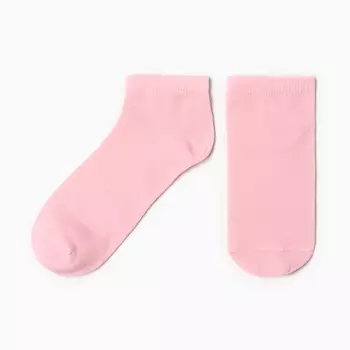 Носки женские укороченные, цвет розовый, размер 23-25