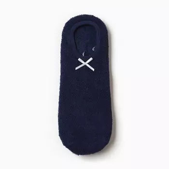 Носки женские укороченные нескользящие, цвет индиго, размер 36-39