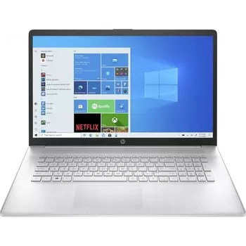 Ноутбук HP 17-cp0094ur, 17.3", Ryzen 5 5500U, 16Гб, SSD 1 Тб, Win10, Wi-Fi, BT, серебристый 794421