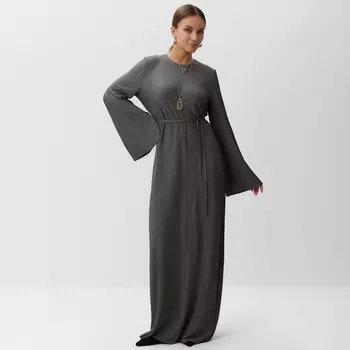 Платье женское MIST Classic collection, макси, размер 44-46, графит