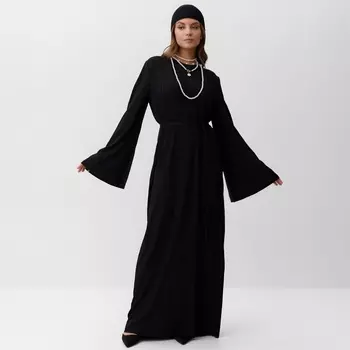 Платье женское MIST Classic collection, макси, размер 44-46, чёрное